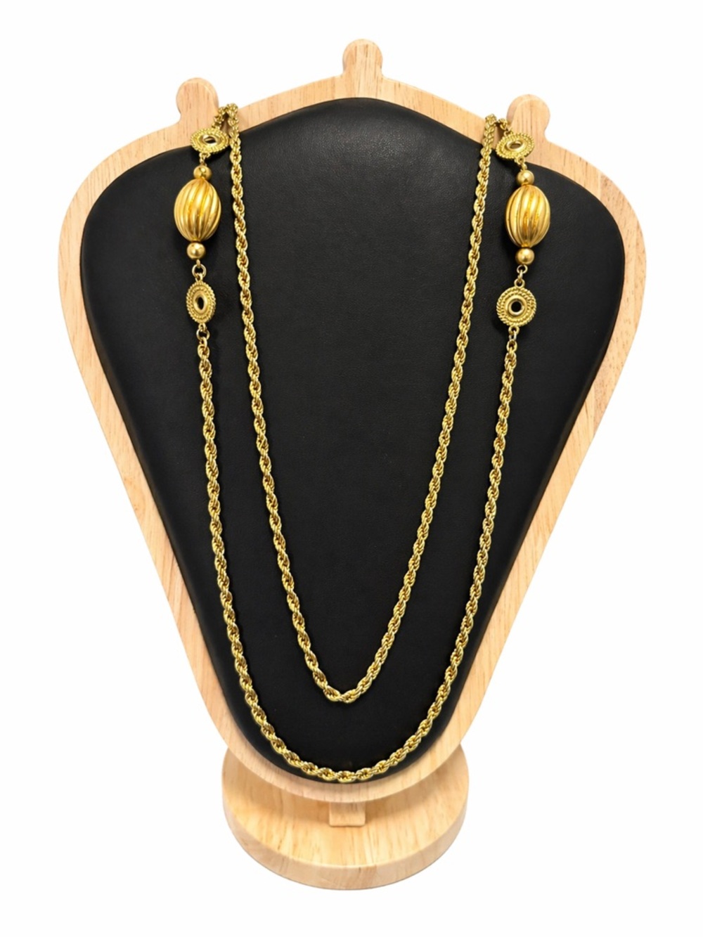 Gold-Tone Double Strand Rope Necklace
